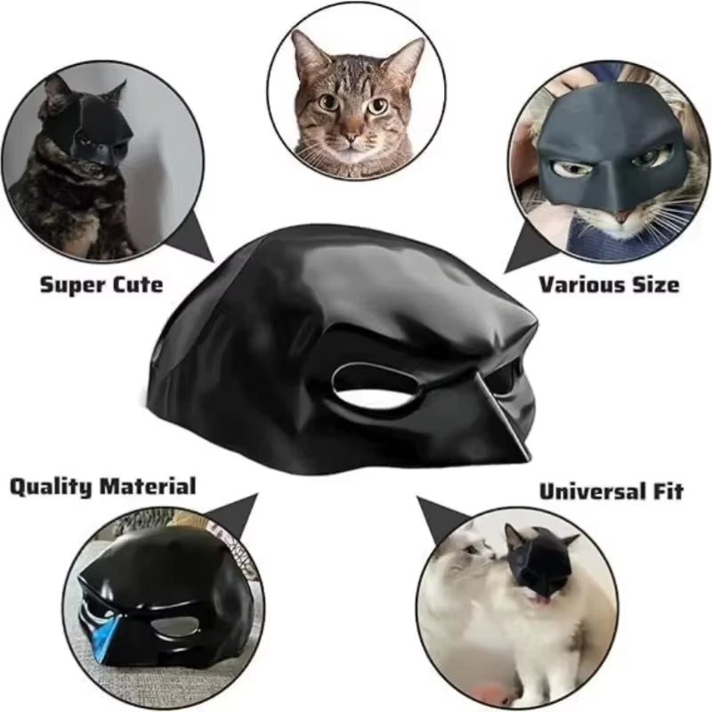 Adorable Matte Bat Cat Mask - Perfect Cosplay Accessory for Pets, Parties, and Daily Fun!