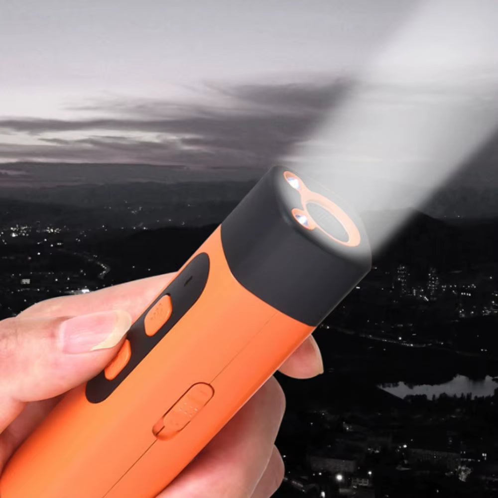 Rechargeable Ultrasonic Dog Repeller with Remote Control &amp; LED Flashlight – Effective Anti-Barking Training Device