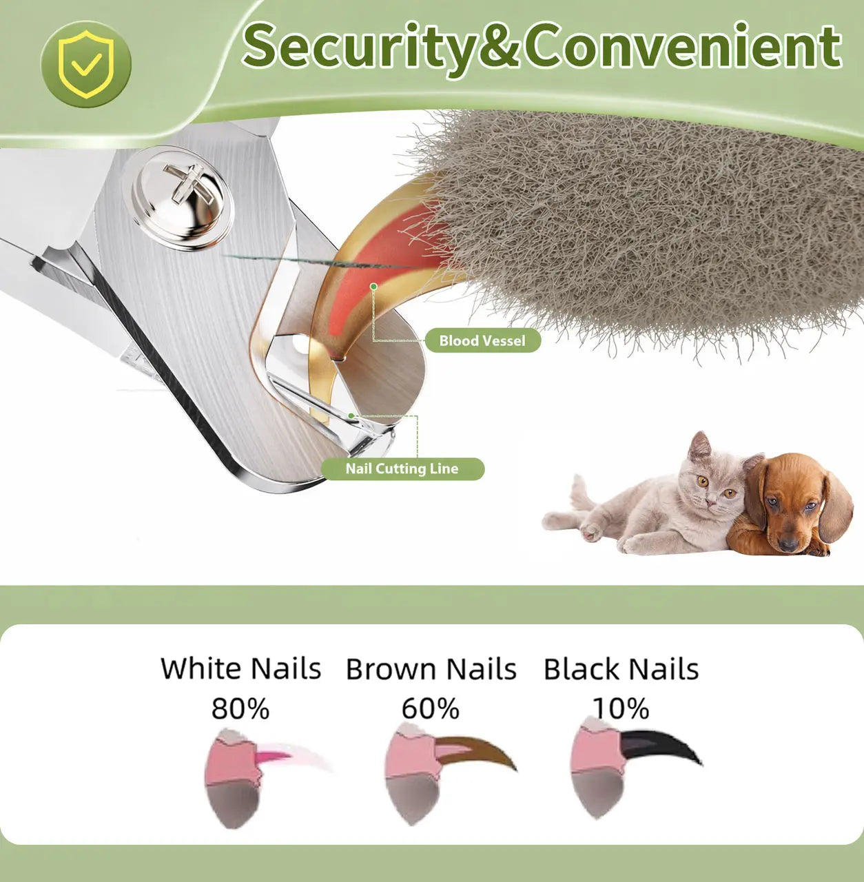 pet nail trimmer with LED light