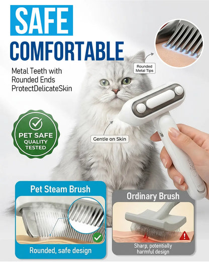 Ultimate 2-In-1 Pet Spray Comb - De-Shed, Deodorize, and Detangle for Cats and Dogs of All Sizes!
